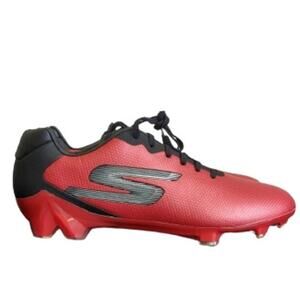 Sketchers Men's Go Soccer Galaxy FG Cleat Shoes- Red Black-Size 12-NNTNB-S146